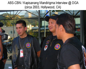 ABS-CBN KAPISANANG MANDIRIGMA ABS-CBN Television interview. 2003 ABS-CBN KAPISANANG MANDIRIGMA ABS-CBN Television interview. 2003